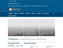 Tablet Screenshot of poundsterlingforecast.com